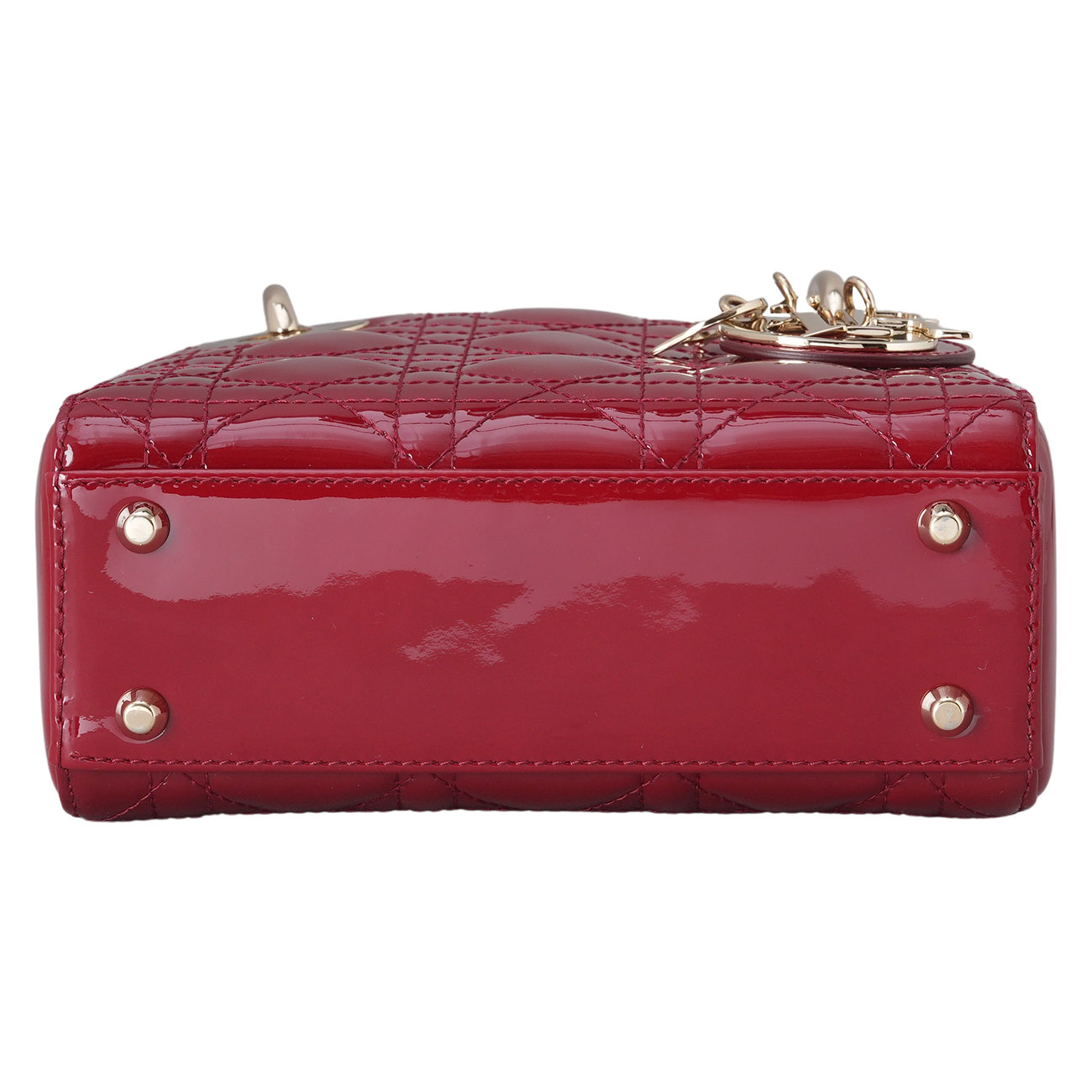 CHRISTIAN DIOR(USED)디올 레이디디올 페이던트 미니 체인백 레드